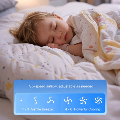 Bladeless Ceiling Fan with Light, Flush Mount, Quiet Indoor Fan for Bedroom & Kids Room