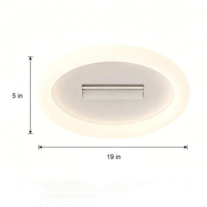 Dual Fan Bladeless Ceiling Fan with Light, Full Spectrum LED, Flush Mount, Quiet Indoor Ceiling Light for Bedroom