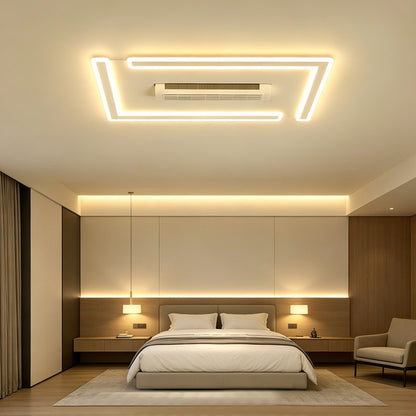 Bladeless Ceiling Fan with Light, Flush Mount, Indoor Ceiling Fan for Living Room, Bedroom & Dining Room