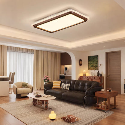 Bladeless Ceiling Fan with Light, Mid-century Modern Style, Full Spectrum LED, Flush Mount Ceiling Fan for Living Room