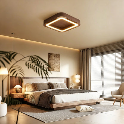 Bladeless Ceiling Fan with Light, Flush Mount, Indoor Ceiling Fan for Living Room, Bedroom & Dining Room