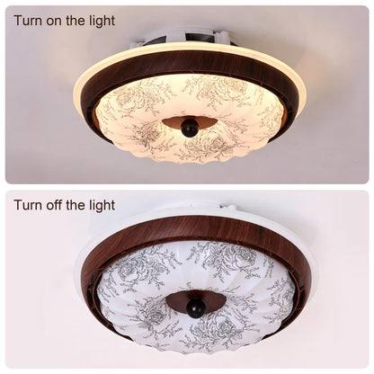 Bladeless Ceiling Fan with Light, Flush Mount, Quiet Fan for Bedroom