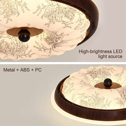 Bladeless Ceiling Fan with Light, Flush Mount, Quiet Fan for Bedroom