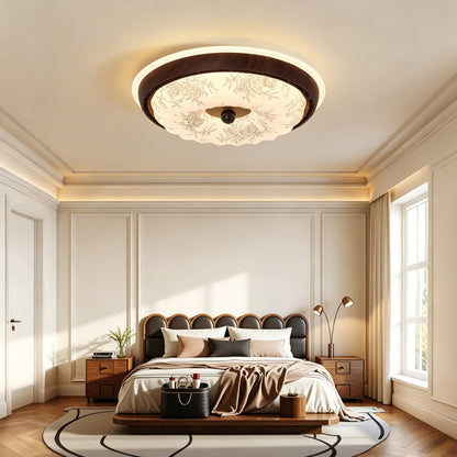 Bladeless Ceiling Fan with Light, Flush Mount, Quiet Fan for Bedroom