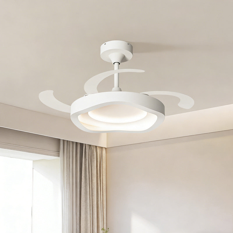42 in. Smart Ceiling Fan with Light, Minimalist Style, Flush Mount, Indoor Ceiling Fan for Bedroom, Dining Room & Kids Room