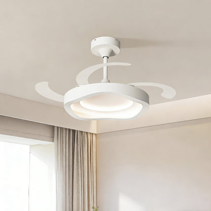 42 in. Smart Ceiling Fan with Light, Minimalist Style, Flush Mount, Indoor Ceiling Fan for Bedroom, Dining Room & Kids Room